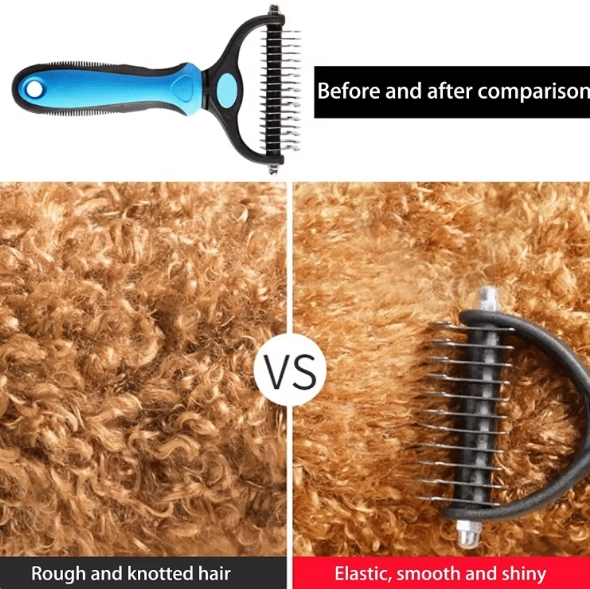 Professional Double-Sided Pet Grooming Brush - KittyKat Lane LLC