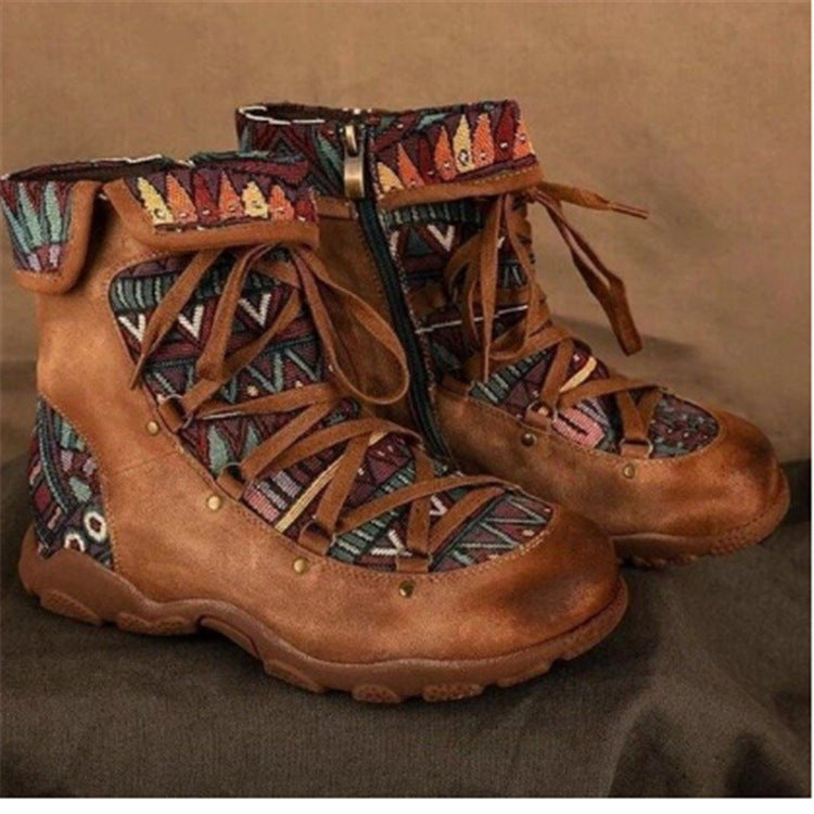 Plus Size Women's Winter Flat Short Boots - KittyKat Lane LLC