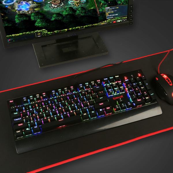 Redragon K557 RGB Mechanical Gaming Keyboard 104 Keys - KittyKat Lane LLC