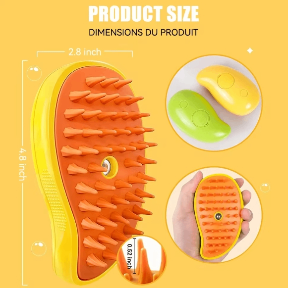 Pet Steam Brush Electric Spray Comb - KittyKat Lane LLC