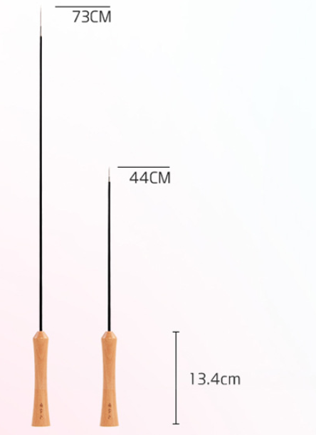 Wooden Cat Teaser Wand - Retractable Cat Toy - KittyKat Lane LLC