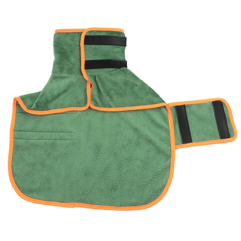 Microfiber Dog Bathrobe Towel for Fast Drying - KittyKat Lane LLC
