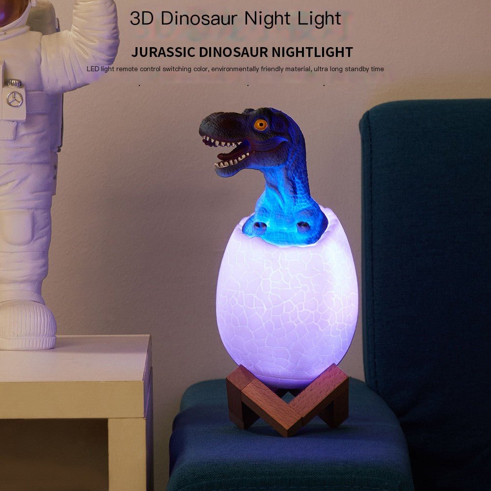 3D Dinosaur Night Light with Touch Control & USB - KittyKat Lane LLC