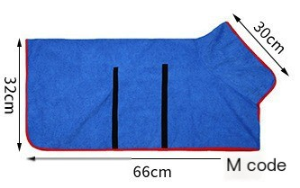 Microfiber Dog Bathrobe Towel for Fast Drying - KittyKat Lane LLC