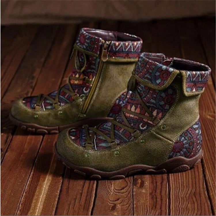 Plus Size Women's Winter Flat Short Boots - KittyKat Lane LLC