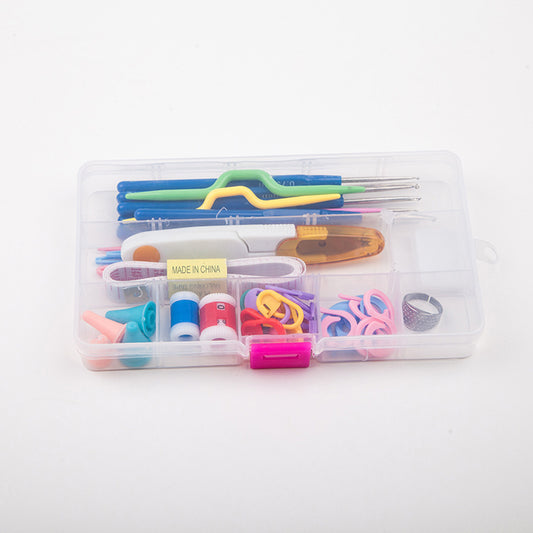 Crochet Set with Yarn and Tools for Crafting