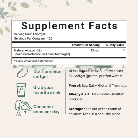 Astaxanthin Soft Capsules – 120 Tablets