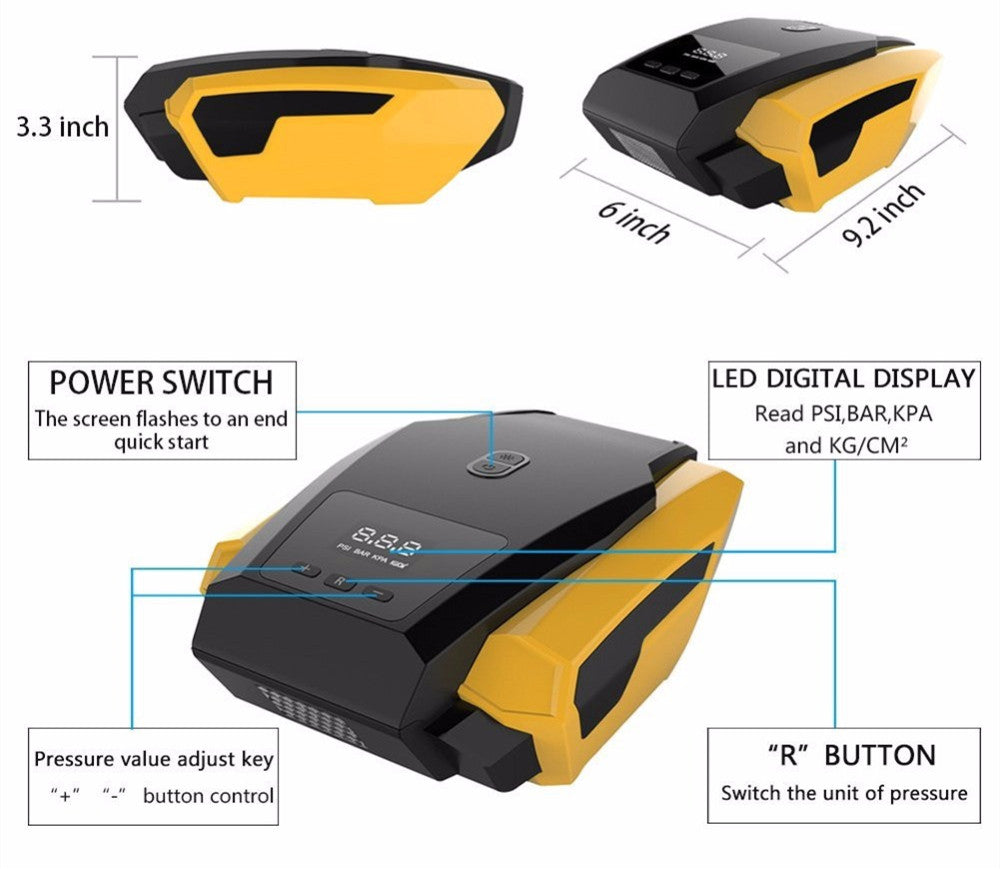 Electric Car Air Pump Inflator Tool - KittyKat Lane LLC