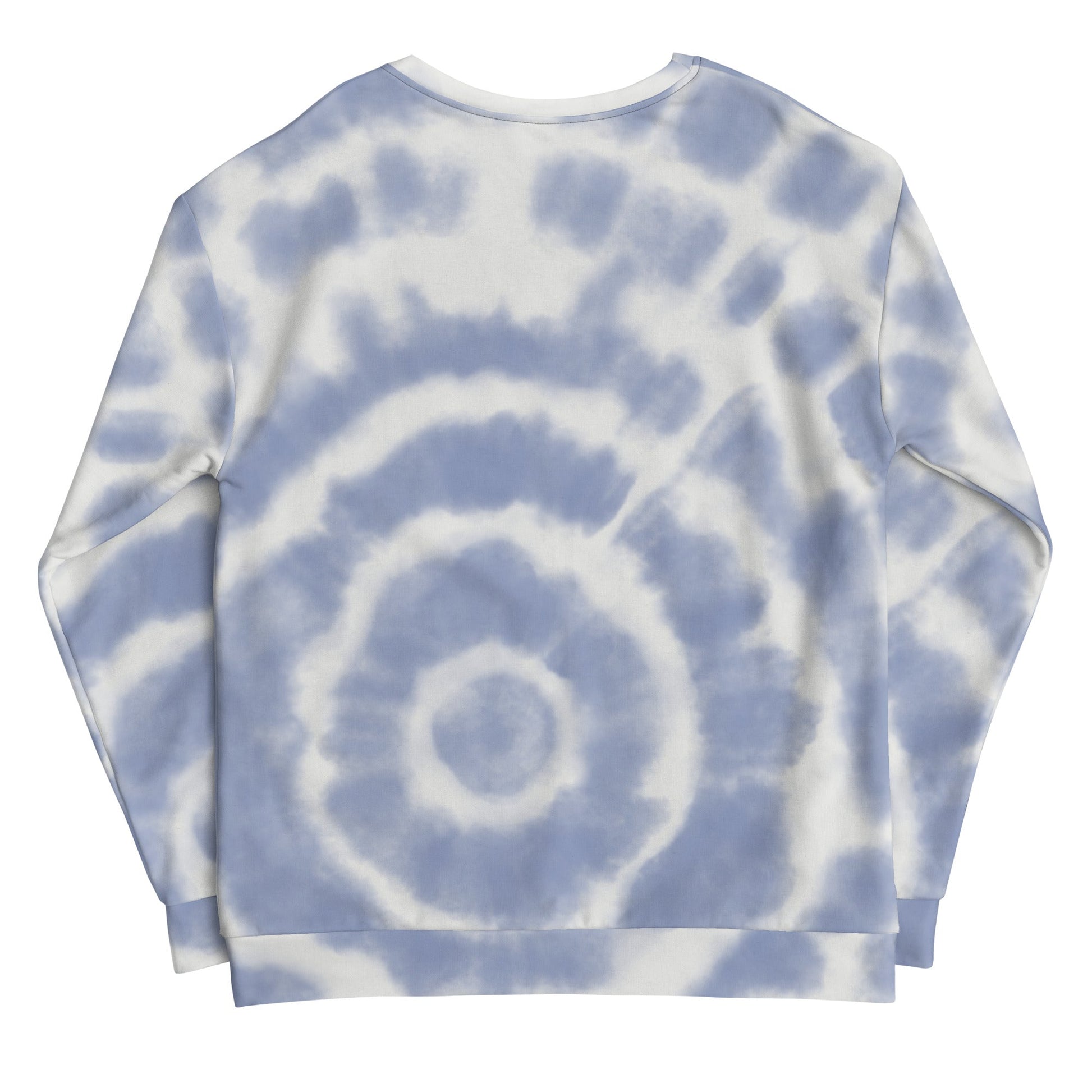 Blue Tie-Dye Vibe Tropical Sweatshirt - KittyKat Lane LLC