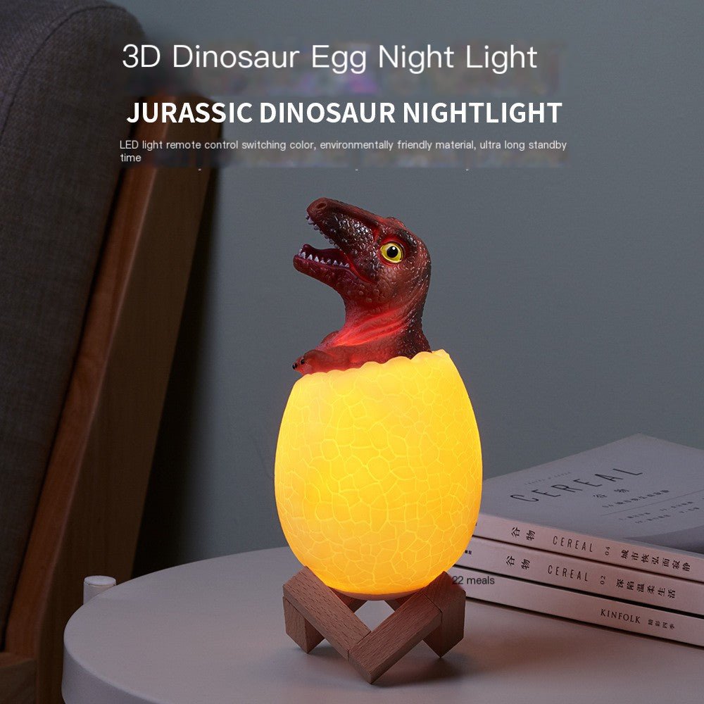 3D Dinosaur Night Light with Touch Control & USB - KittyKat Lane LLC
