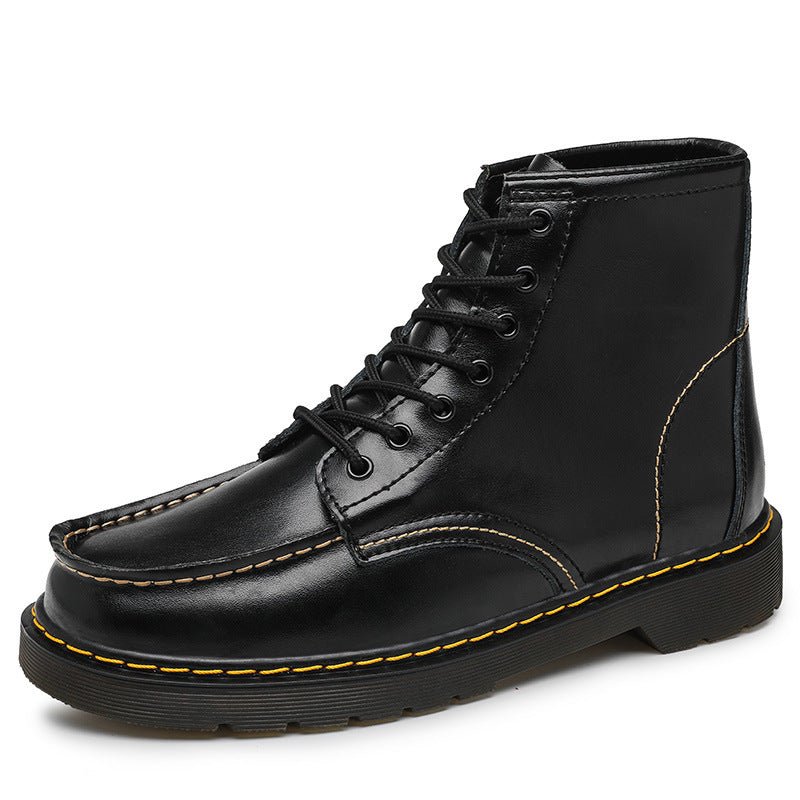 Men's High-Top Cowhide Martin Trendy Tooling Boots - KittyKat Lane LLC