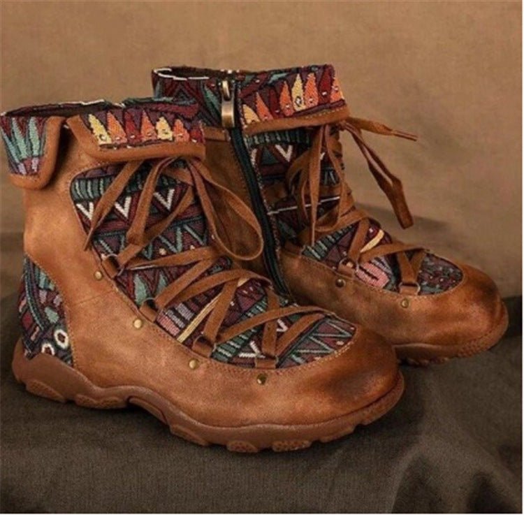 Plus Size Women's Winter Flat Short Boots - KittyKat Lane LLC