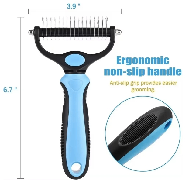 Professional Double-Sided Pet Grooming Brush - KittyKat Lane LLC