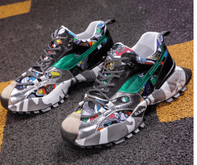 Autumn New Trendy Colorful Dad Sneakers for Men - KittyKat Lane LLC