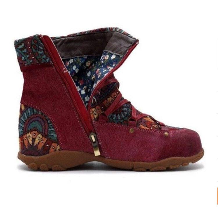 Plus Size Women's Winter Flat Short Boots - KittyKat Lane LLC